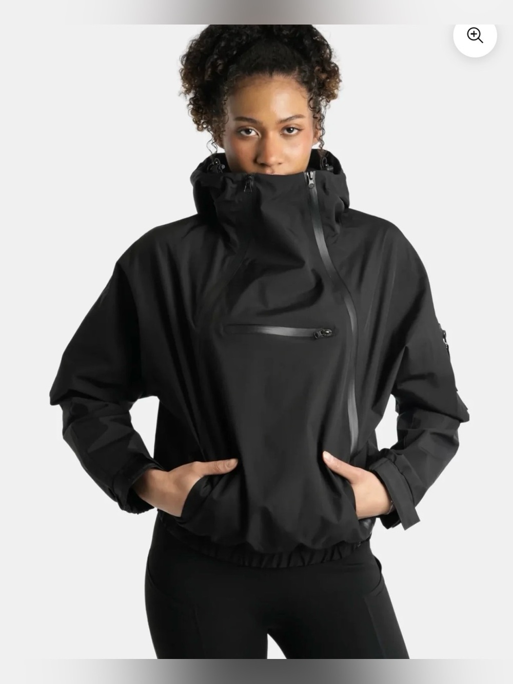 Puffit London STM-TEX™ Short Asymmetric Zip Rain Hoodie